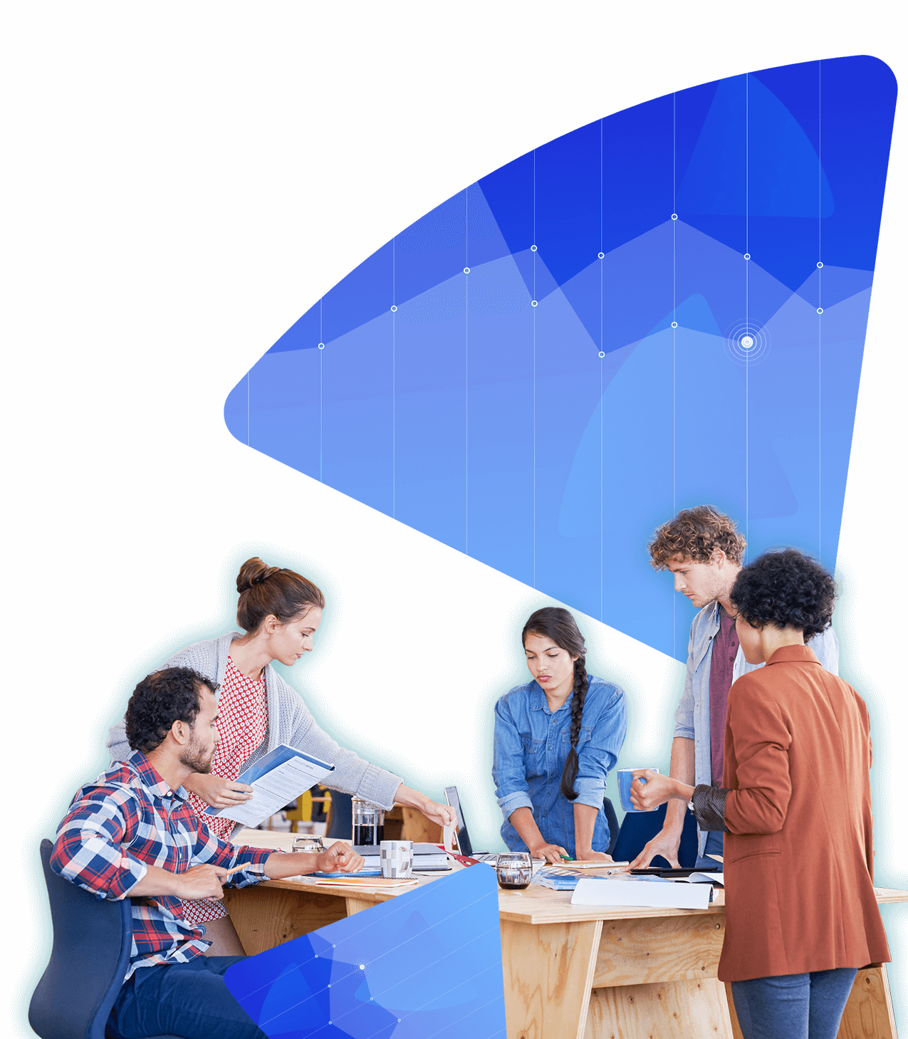 group working at office